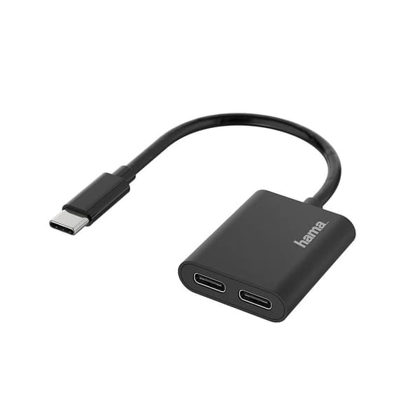 Hama USB-C Ljud/Laddningsadapter 2-i-1