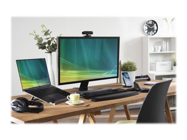 Hama Essential Line "QI-FC10S-Fabric" - Trådlöst laddställ - 10 Watt - 2 A - Fast Charge - svart