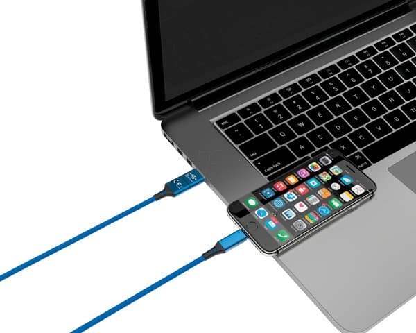 Kabel USB Smrter smrter SPEEDY Daten-& Ladekabel, Typ Lightning, 100cm, blue retail