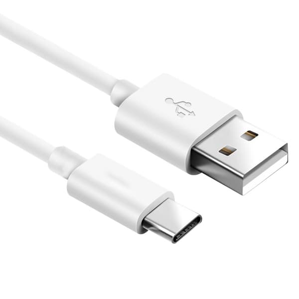 USB-C Quick Charge Kabel 1M Hvid