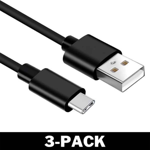 USB-C Quick Charge Kabel 1M Sort