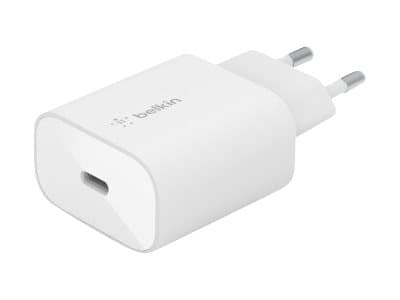 Belkin BoostCharge - Strømadapter - 25 watt - PD 3.0 (24 pin USB-C) - hvit