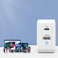 Miniatyrbild 3 av 4: Choetech Väggladdare USB-A Till USB-C 65W - Vit