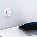 Miniatyrbild 4 av 4: Choetech Väggladdare USB-A Till USB-C 65W - Vit