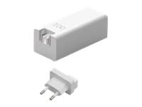 ASUS AC100-02 - Verkkolaite - GaN-tekniikka - 100 Watt - 5 A - Apple Fast Charge, Fast Charge, PD 3.0, QC 4.0 - 3 lähtöliitäntää (USB, 2 x USB-C) - v