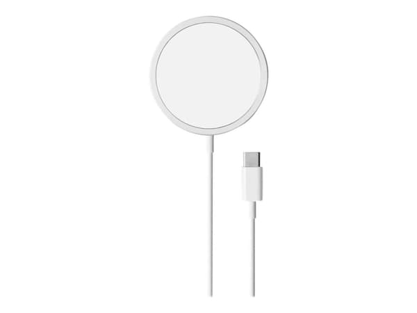 PURO - Trådløs ladepute - magnetisk - 15 watt - for Apple iPhone 11, 12, 13, 8, SE, X, XR, XS, XS Max Hvit
