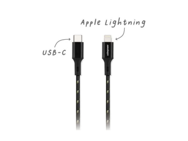 Usbepower EVERTEK XXL USB-C to Lightning - 2.5m Lightning cable with Kevlar reinforcement