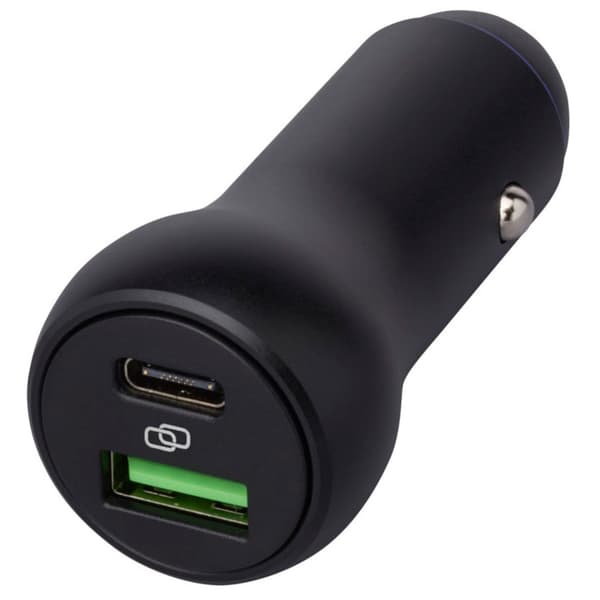 Tekio Pilot USB Car Charger Solid Black One Size