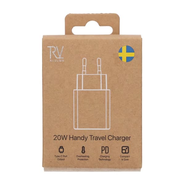 Rvelon Snabbladdare USB-C 20W