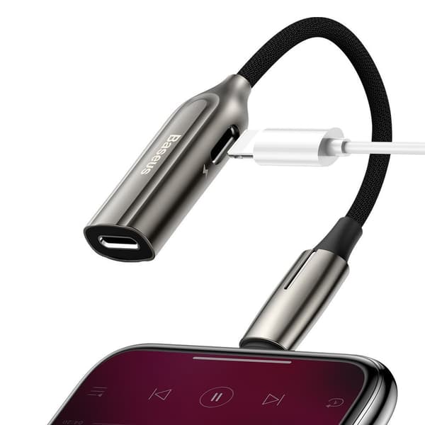 Baseus 2-in-1 Lightning to Dual Lightning for Charging, Data and audio