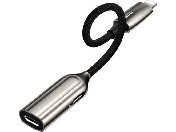 Baseus 2-in-1 Lightning to Dual Lightning for Charging, Data and audio