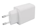 Miniatyrbild 3 av 5: DELTACO USBC-AC146 - Strömadapter - 20 Watt - 3 A - PD (24 pin USB-C) - på kabel: USB-C - vit