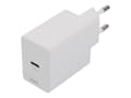 Miniatyrbild 4 av 5: DELTACO USBC-AC146 - Strömadapter - 20 Watt - 3 A - PD (24 pin USB-C) - på kabel: USB-C - vit