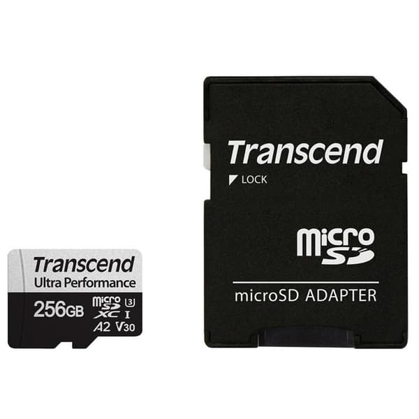 TRANSCEND MicroSDXC 340S 256GB U3 A2 V30 (R160/W125)