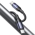 Miniatyrbilde 2 av 6: USAMS Kabel U71 Nylon USB-C/USB-C 3 m