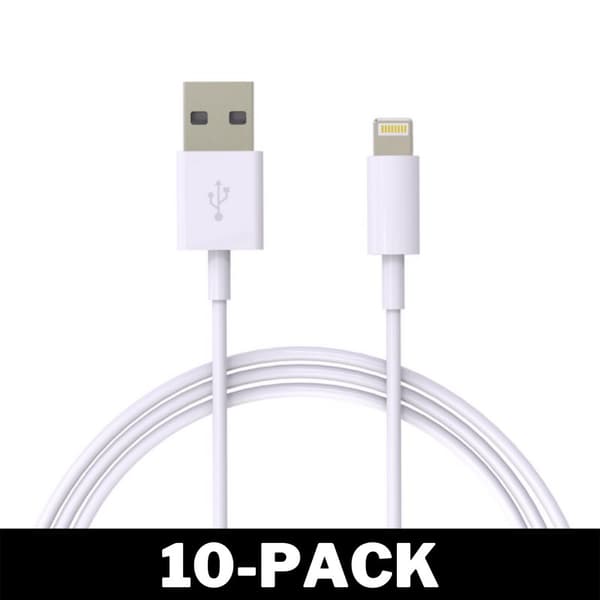 1M USB-Lightning Cable Business-paketti 10-Pack