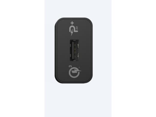 Sony Quick Charger UCH12 - Strömadapter - PE 2.0+, QC 3.0 (USB) - på kabel: Micro-USB - svart - för XPERIA X, X Performance, X Performance Dual, XA,