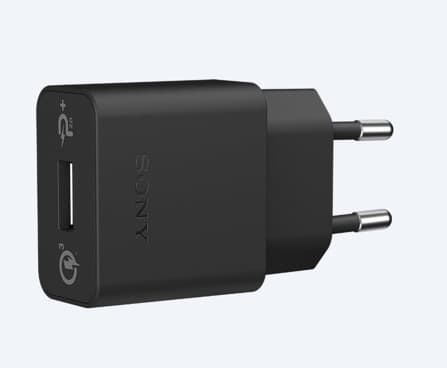 Sony Quick Charger UCH12 - Strömadapter - PE 2.0+, QC 3.0 (USB) - på kabel: Micro-USB - svart - för XPERIA X, X Performance, X Performance Dual, XA,