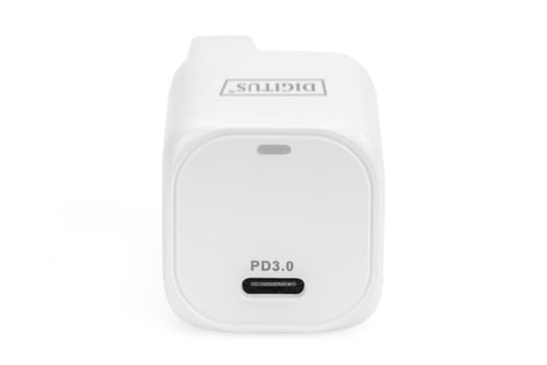 Digitus - Strømadapter - 20 watt - 3 A - PD 3.0 (24 pin USB-C) - hvit