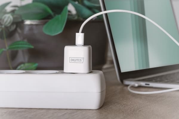 Digitus - Strømadapter - 20 watt - 3 A - PD 3.0 (24 pin USB-C) - hvit