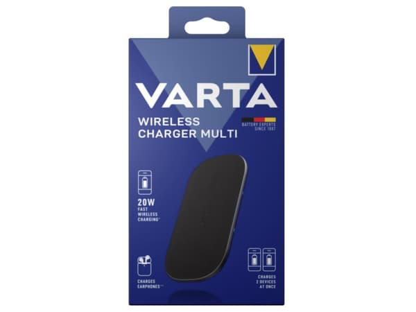 Varta - Trådløs ladepute - 20 watt - 3 A - PD