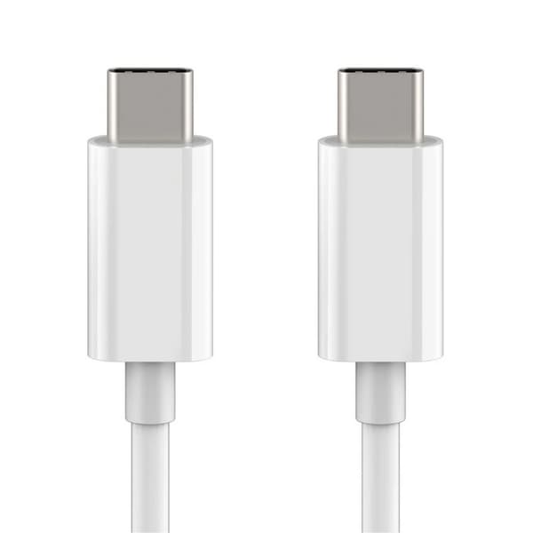 USB-C-USB-C-latauskaapeli 2 metriä valkoinen