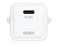 Miniatyrbilde 4 av 5: DELTACO mini - Strømadapter - 20 watt - PD (24 pin USB-C) - hvit
