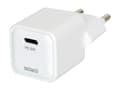 Miniatyrbilde 1 av 5: DELTACO mini - Strømadapter - 20 watt - PD (24 pin USB-C) - hvit
