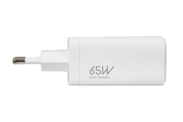 iBOX C-65 - Strömadapter - 65 Watt - 5 A - PD 3.0, Apple 2.4A, Apple Fast Charge, Huawei Fast Charge, SCP, AFC, QC 3.0, QC 4.0+ - 3 utdatakontakter (