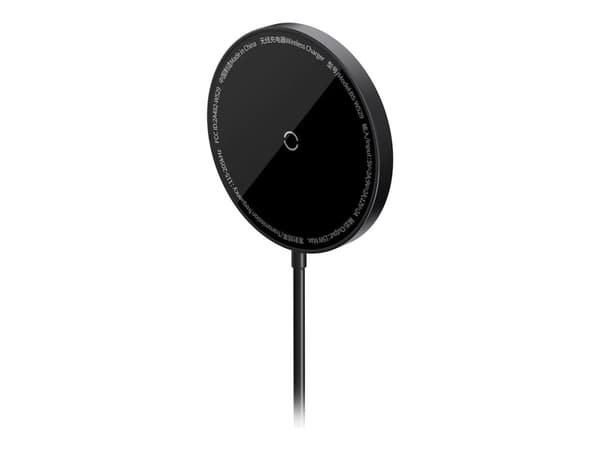 Baseus Simple Mini3 - Trådløs ladepute - magnetisk - 15 watt - svart Sort