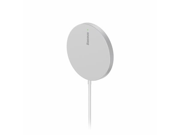 Baseus Simple Mini3 - Trådløs ladepute - magnetisk - 15 watt - Fast Charge - sølv
