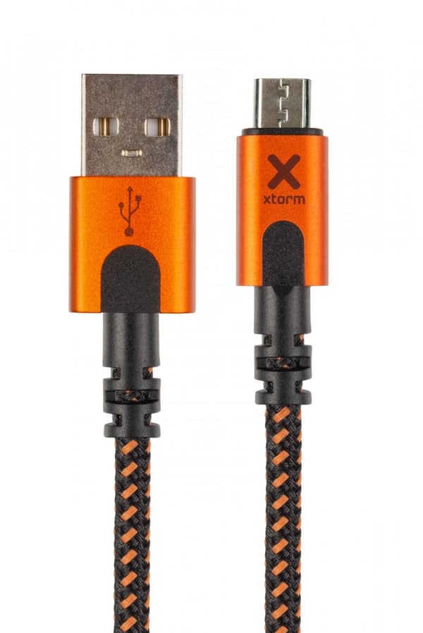 Xtorm Xtreme USB-A to Micro USB Kabel 1.5m Svart Orange