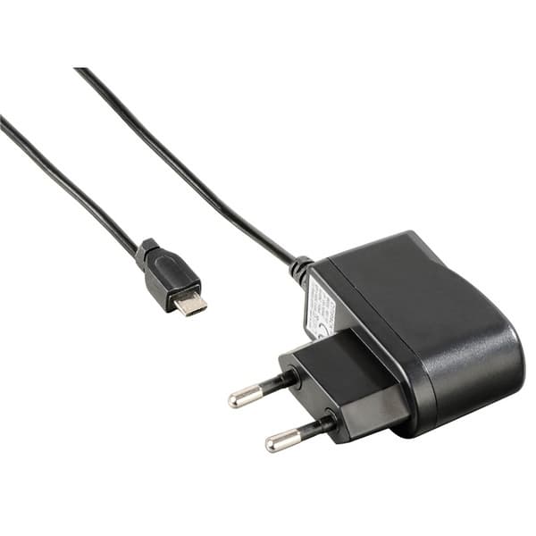 Hama Laddare 220V MicroUSB 1A Svart