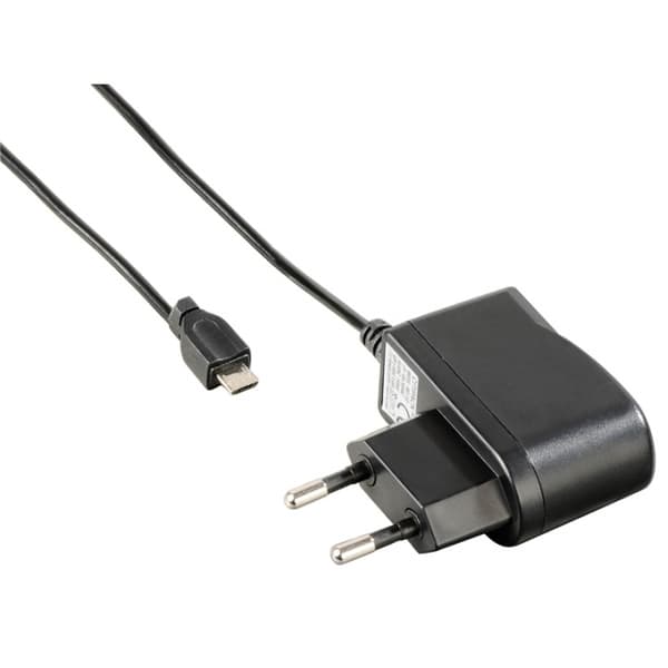 Hama Laddare 220V MicroUSB 1A Svart