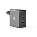 Miniatyrbillede 4 af 9: Nedis Vægoplader | 57 W | PD3.0 45W | Hurtigopladningsfunktion | 2.25 A / 2.4 / 3.0 A | Antal output: 2 | USB-A / USB-C™ | Uden Kabel | Automatisk Val