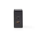 Miniatyrbillede 5 af 9: Nedis Vægoplader | 57 W | PD3.0 45W | Hurtigopladningsfunktion | 2.25 A / 2.4 / 3.0 A | Antal output: 2 | USB-A / USB-C™ | Uden Kabel | Automatisk Val