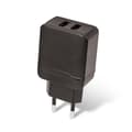 Miniatyrbillede 1 af 3: Setty 2 x USB Väggladdare 2.4A, Svart