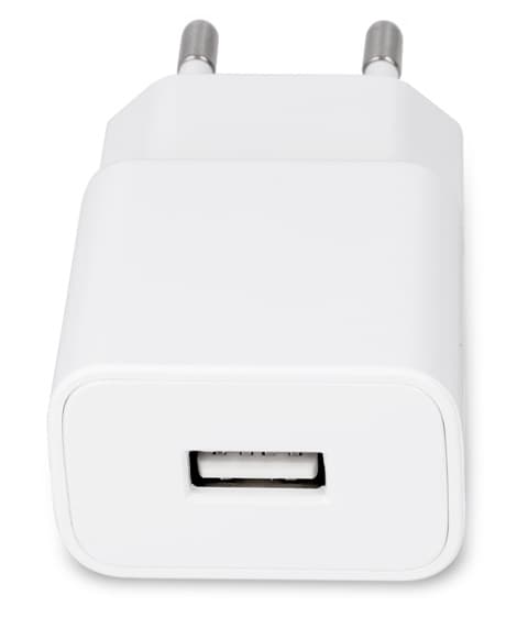 Maxlife USB-hurtigoplader + USB-C-kabel, hvid (2,1A)
