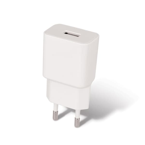 MXTC-01 USB-väggladdare Fast Charge (5V 2,1A), Vit Hvid