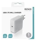 Miniatyrbild 4 av 6: DELTACO USB-C PD väggladdare, 65 W, vit