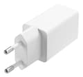 Miniatyrbilde 3 av 6: DELTACO USB-vegglader, 2x USB-A, 2,4 A, totalt 12 W, hvit