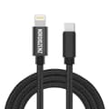 Miniatyrbilde 2 av 2: NORDIQZENZ USB-C til Lightning Tekstilkabel, 1m, Svart