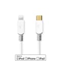 Miniatyrbilde 2 av 5: Nedis Lightning Kabel | USB 2.0 | Apple Lightning 8-Pinners | USB-C™ Hann | 480 Mbps | Gull belagt | 2.00 m | Rund | PVC | Hvit | Vindus boks