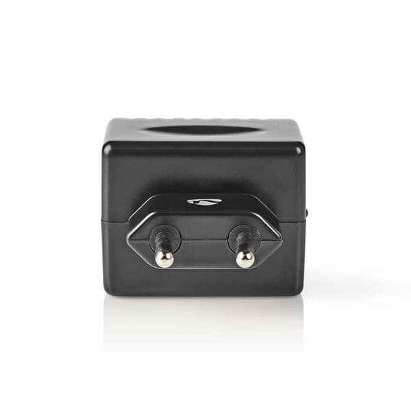 Nedis Virtapistoke Adapteri | Euro/Tyyppi C (CEE 7/16) | 100 - 240 V AC 50/60 Hz | 12 V DC | 6 W | Verkkovirtakäyttöinen | 0.3 A | Musta | Muovi