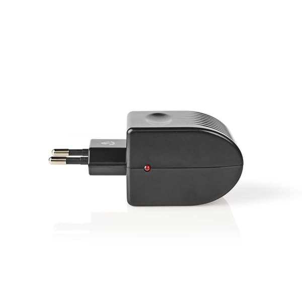 Nedis Virtapistoke Adapteri | Euro/Tyyppi C (CEE 7/16) | 100 - 240 V AC 50/60 Hz | 12 V DC | 6 W | Verkkovirtakäyttöinen | 0.3 A | Musta | Muovi