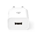 Miniatyrbillede 3 af 10: Nedis Vægoplader | 12 W | Hurtigopladningsfunktion | 1x 2.4 A A | Antal output: 1 | USB-A | Uden Kabel | Single Voltage Output | Hvid