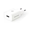 Miniatyrbillede 7 af 10: Nedis Vægoplader | 12 W | Hurtigopladningsfunktion | 1x 2.4 A A | Antal output: 1 | USB-A | Uden Kabel | Single Voltage Output | Hvid