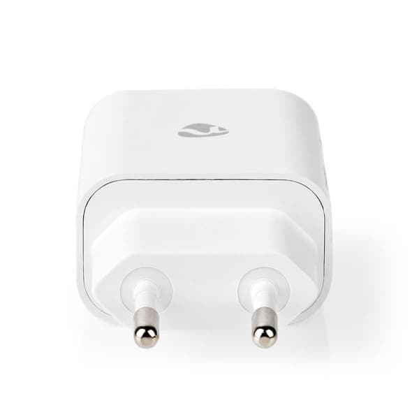 Nedis vegg lader | 20 W | PD3.0 20W | Hurtigladefunksjon | 1.67 A / 2.22 A / 3.0 A | Antall utganger: 1 | USB-C™ | Lightning 8-Pin (Løs) Kabel | 1.00