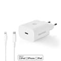 Miniatyrbilde 9 av 11: Nedis vegg lader | 20 W | PD3.0 20W | Hurtigladefunksjon | 1.67 A / 2.22 A / 3.0 A | Antall utganger: 1 | USB-C™ | Lightning 8-Pin (Løs) Kabel | 1.00