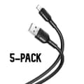 Miniatyrbild 1 av 2: XO NB212 - USB till Lightning-kabel, Snabbladdning (2,1A), 1m, 5-Pack